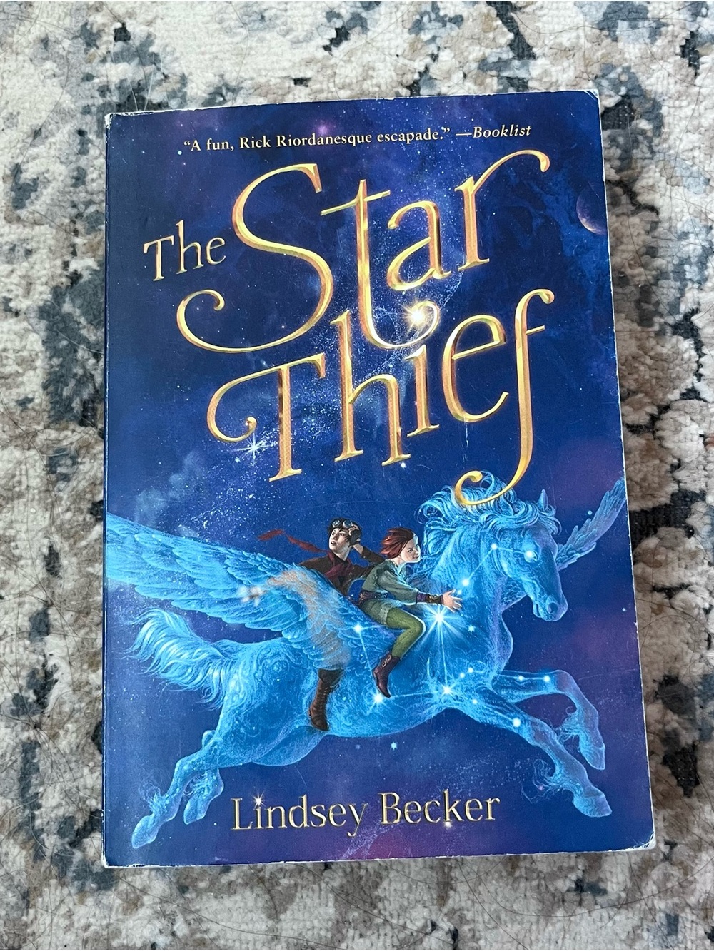 The Star Thief Blue Fantasy Paperback Novel - Starry Back Cover